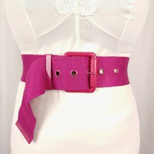 Vintage Magenta Wide Waist Belt, 29 – 34”